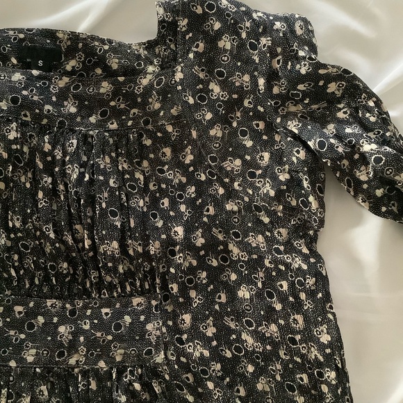 Anna Sui Dark Floral Dress Size S - Picture 5 of 9